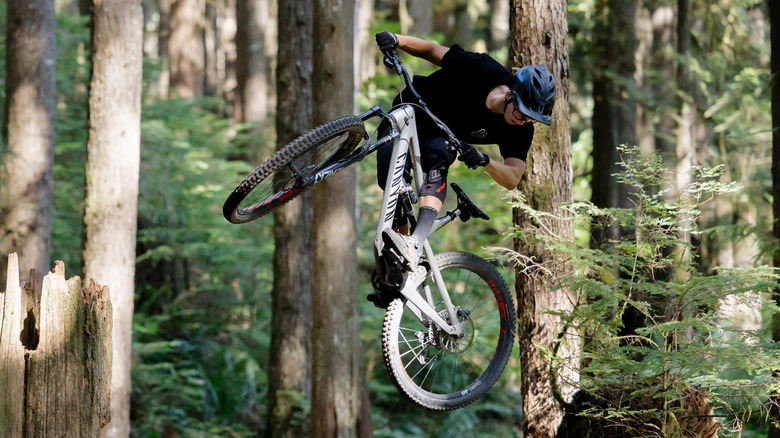 Bicyclist on a Canyon eBike