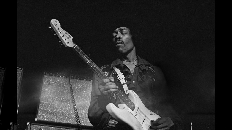 Jimi Hendrix with Fender Strat