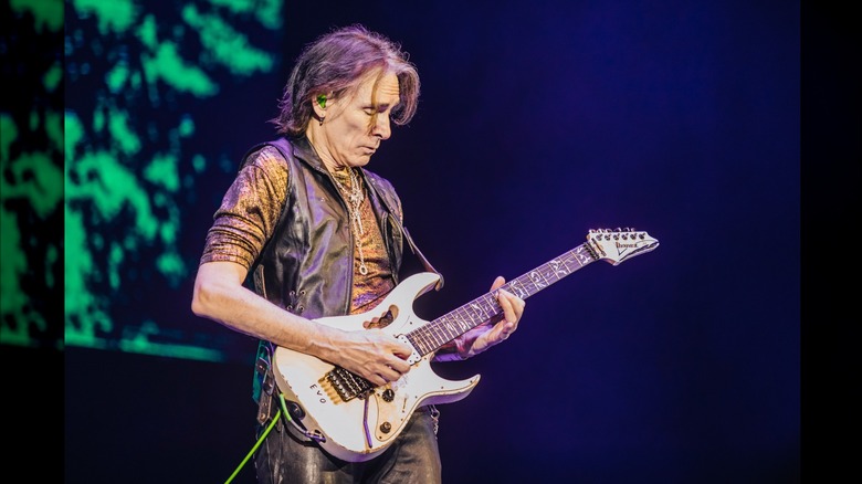 Steve Vai with custom Ibanez