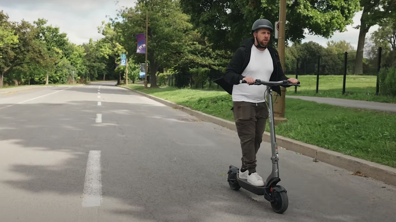 An Apollo electric scooter