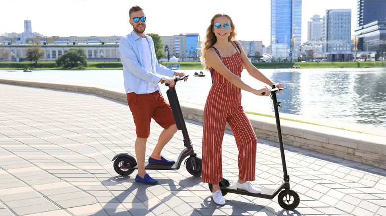 Two Turboant electric scooters