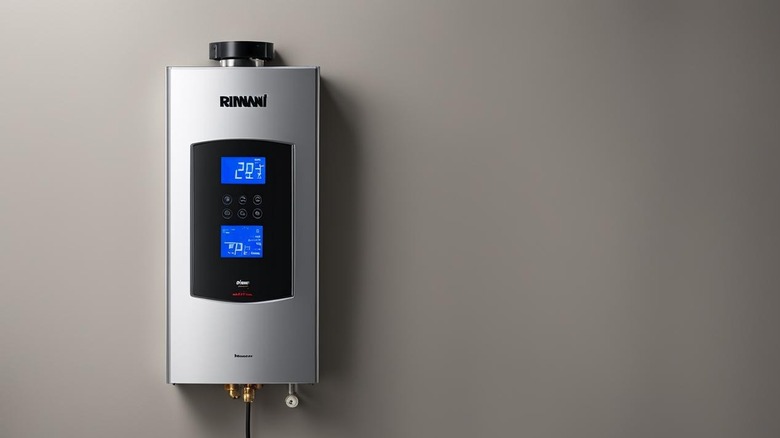 A Rinnai tankless model