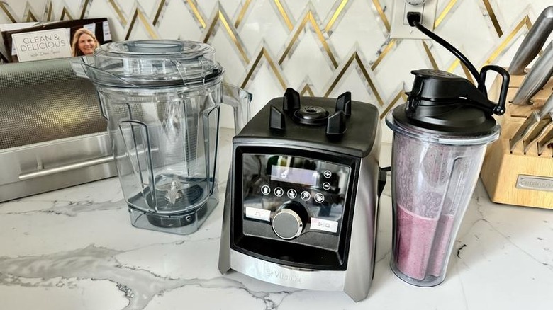 Vitamix blenders on a counter