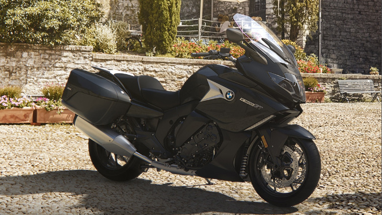 A photo of a black BMW K 1600 GT