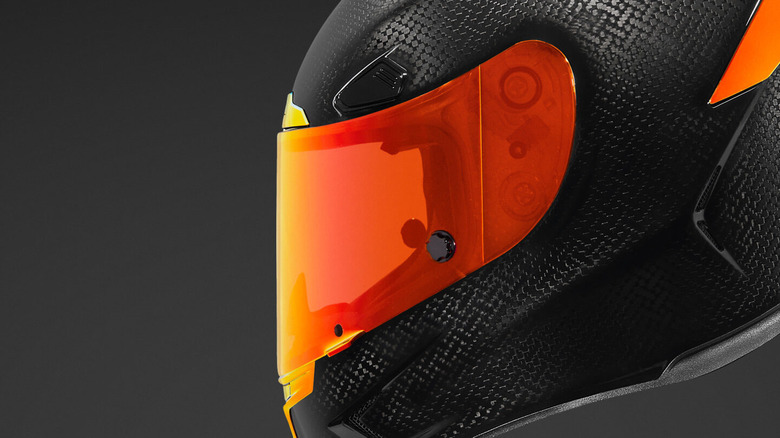 Icon helmet side view