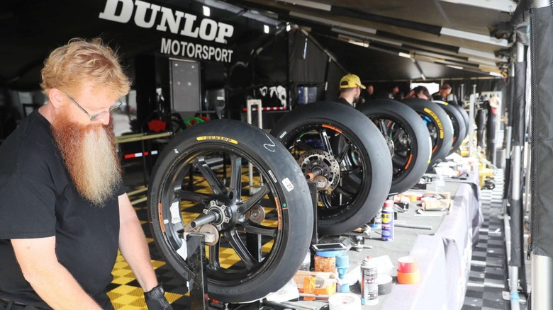 Dunlop tires at the track