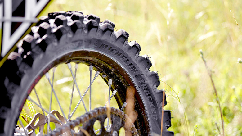 a Michelin Tracker tire