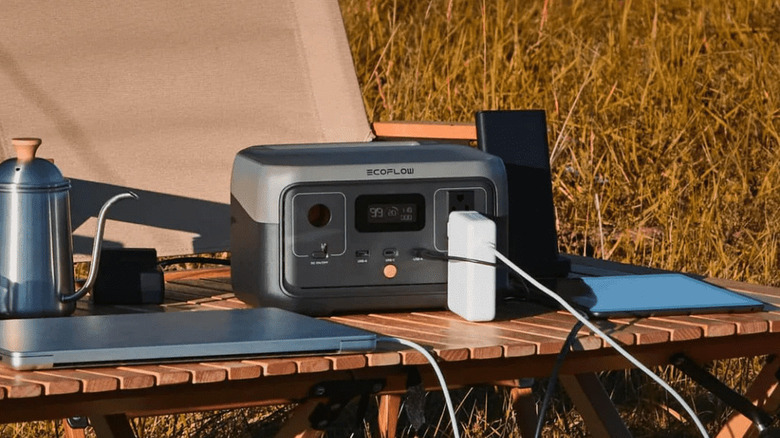 EcoFlow portable power station on a table