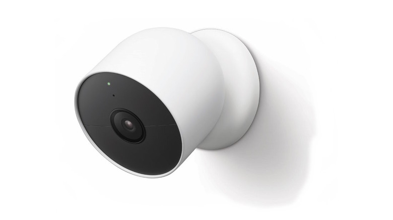 The Outdoor Google Nest Camera on a white background.