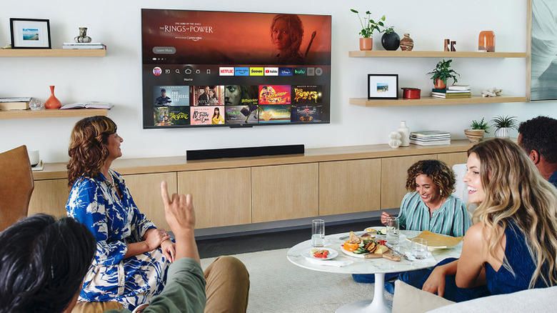 Amazon Fire TV on display in living room