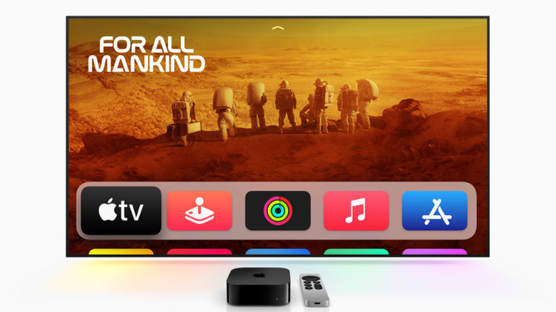 Apple TV device and home screen