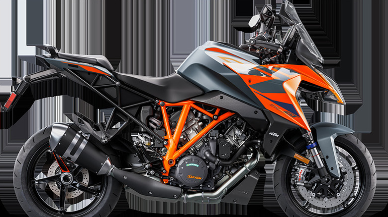 Black and orange KTM 1290 Super Duke