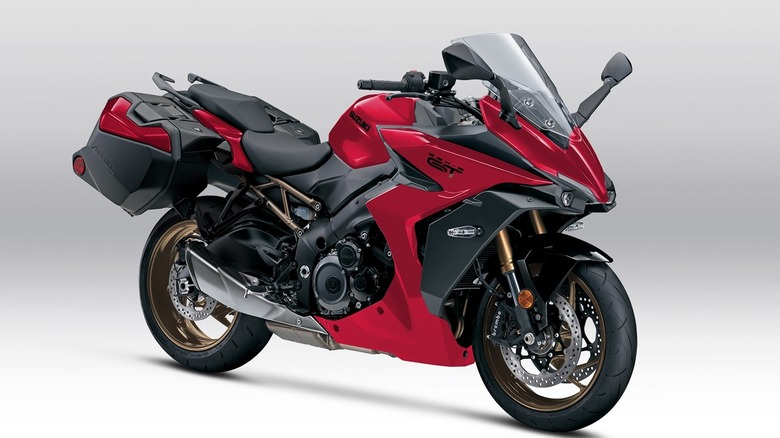 Red and black Suzuki GSXS1000GT