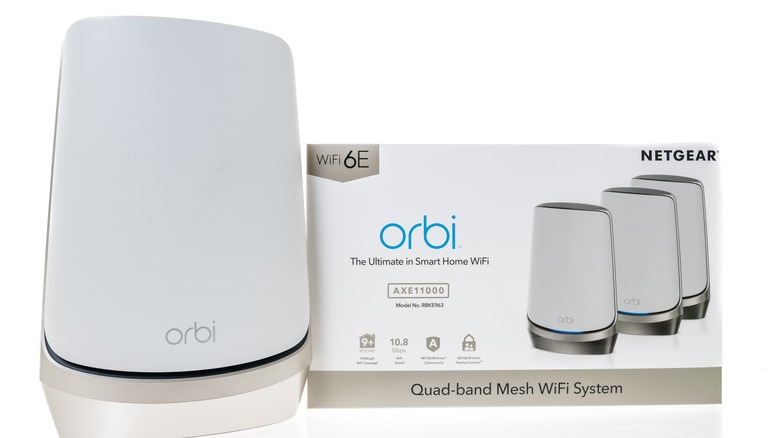 NETGEAR Orbi system with package