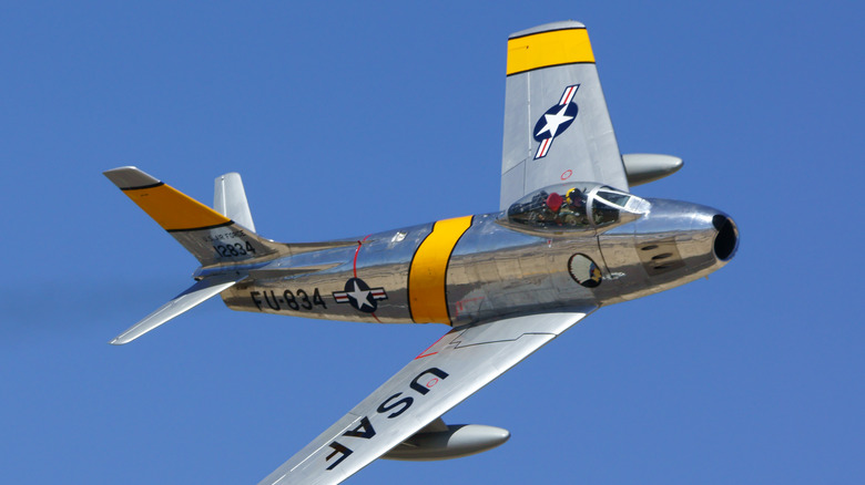 F-86 Sabre flying