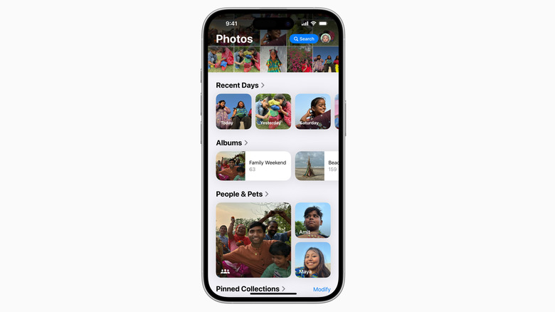 photo album on iphone