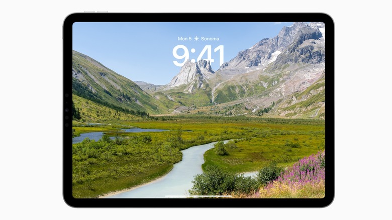  iPadOS 17 lock screen wallpaper