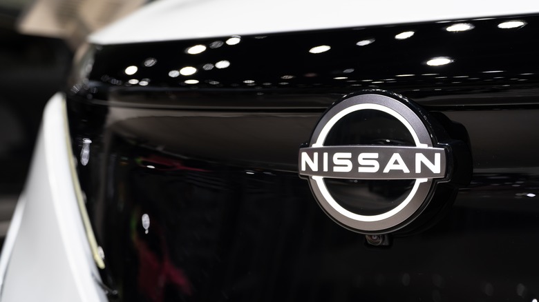 Nissan logo on an SUV