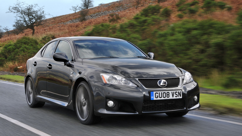 Lexus IS F in dark gray