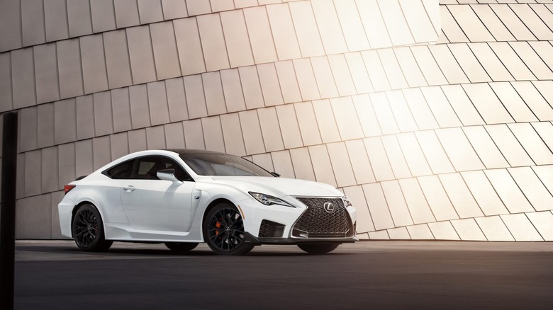 White Lexus RC F