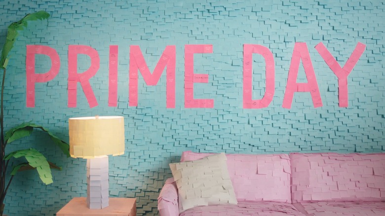 Prime Day spelled in post-it notes