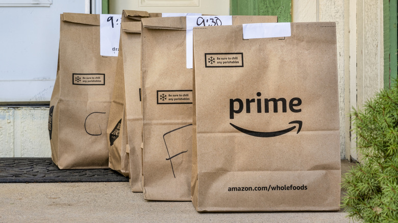 Amazon Prime logo on black background