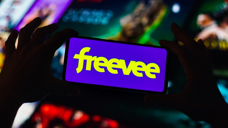 Freevee logo on smartphone