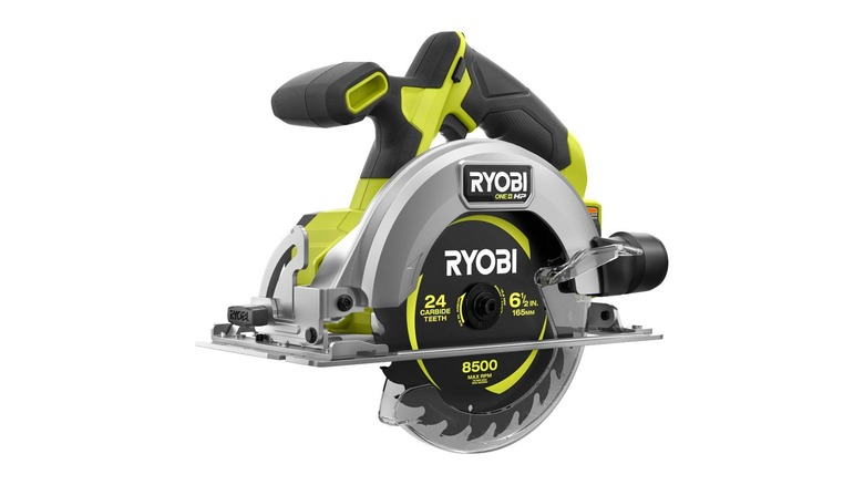 a Ryobi circular saw