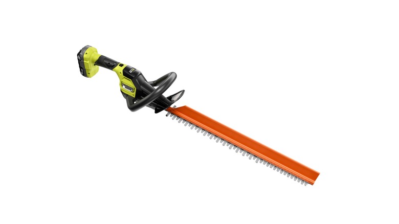 a Ryobi hedge trimmer