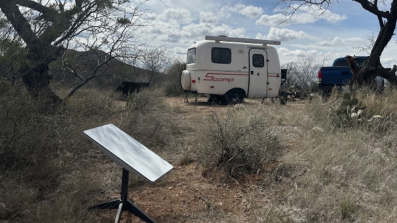 Standard Actuated dish on the ground