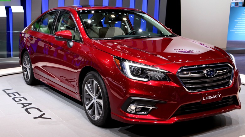 Red 2018 Subaru Legacy