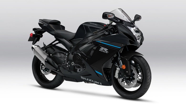 Black and Blue Suzuki GSXR600