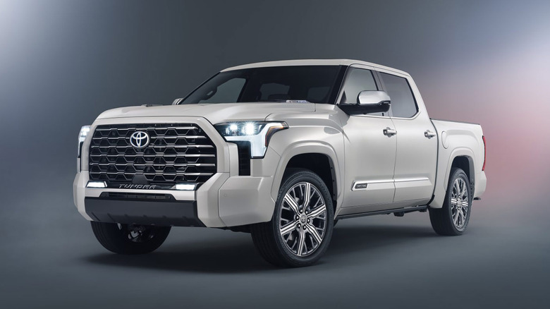 White 2024 Toyota Tundra Capstone