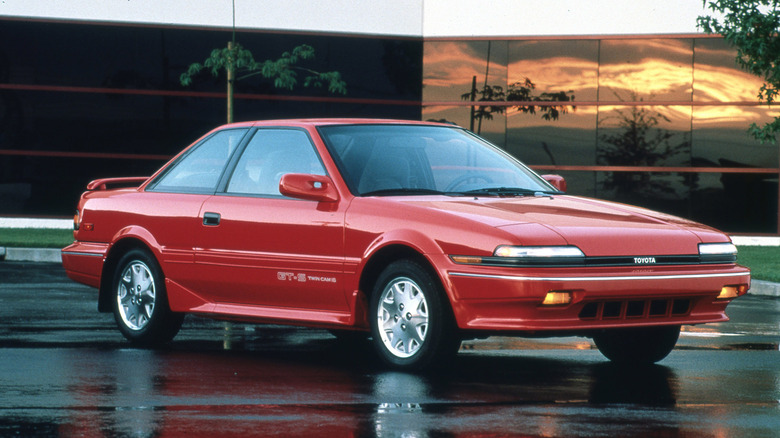 Red 1988 Toyota Corolla Coupe GT-S Twin Cam