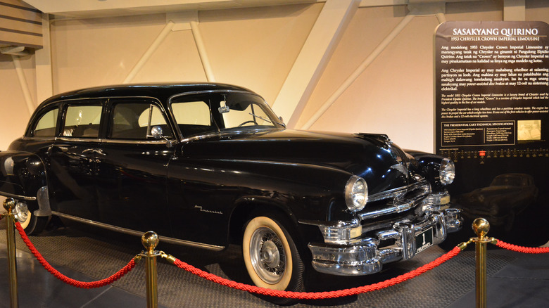 A special edition of the 1953 Chrysler Imperial used by Elpidio Quirino