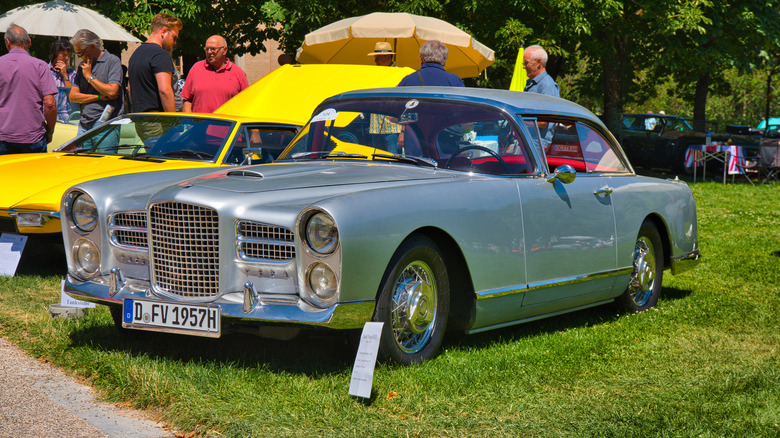 A 1956 Facel Vega at an auto show