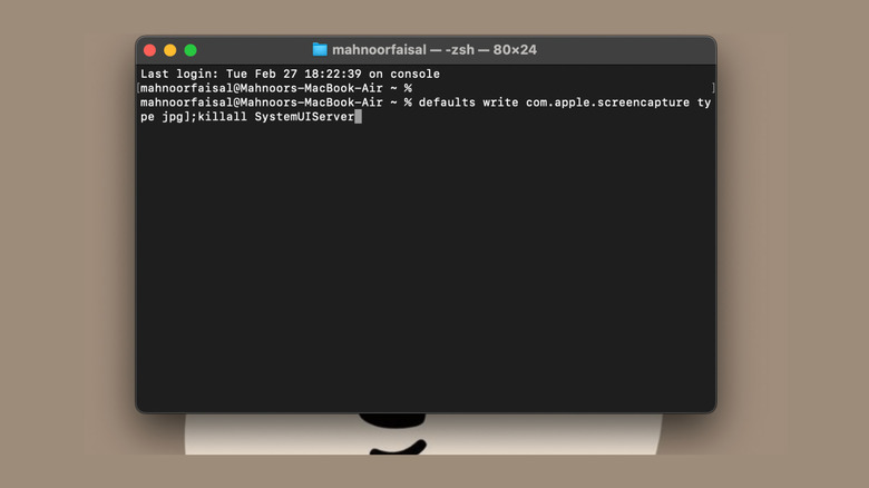 using mac terminal