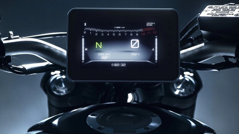 2024 Yamaha MT-07 display screen