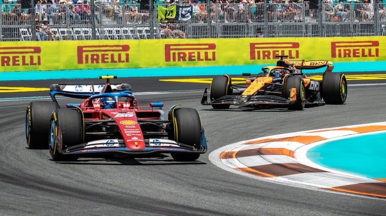 Sainz and Piastri at Miami Grand Prix