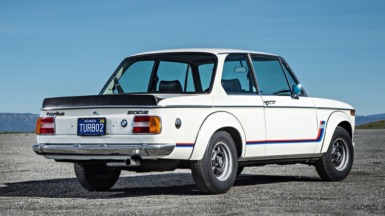 Rear 3/4 view of BMW 2002 Turbo