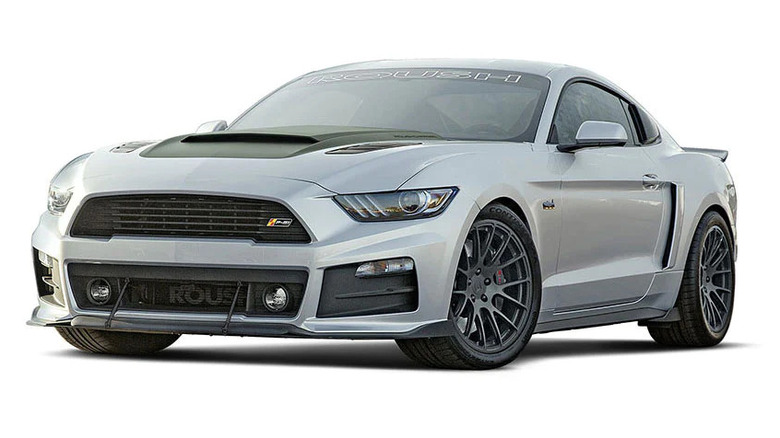 Silver P-51 Roush Mustang