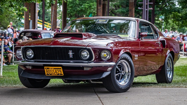 Royal Maroon 1969 Mustang Boss 429