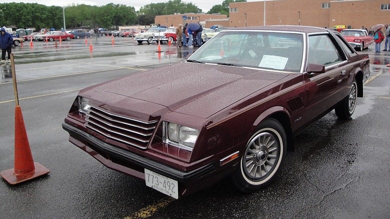 Maroon 1981 Dodge Mirada