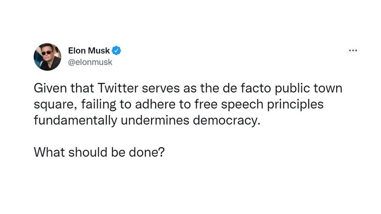 Elon Musk on Twitter's speech principles