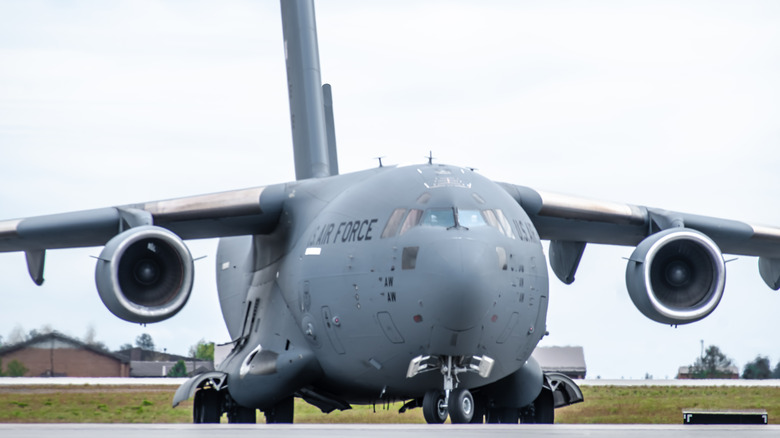 C-17 on runway