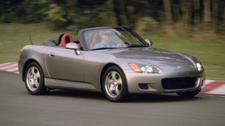 Honda S2000 on the track