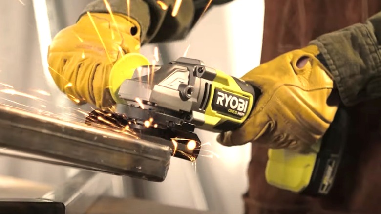 Ryobi tool in action