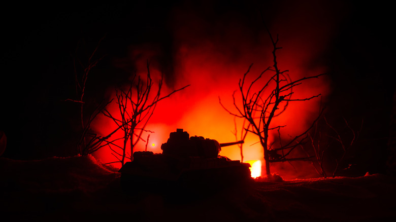 A Tank During Night Combat