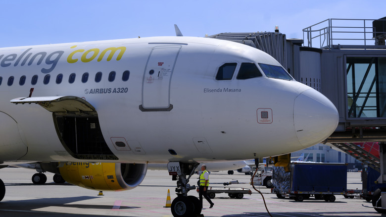 View of front of Airbus A320