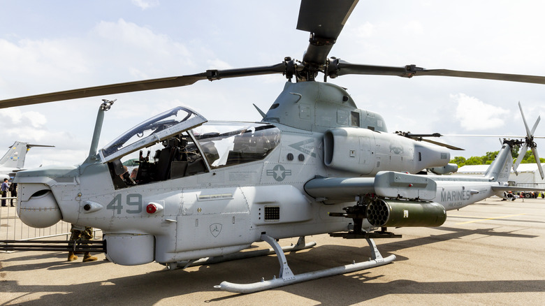 AH-1Z helicopter on show